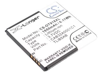 Battery Replacement TCL CAB1500007C1 CAB32A0001C1 TLiB5AB for A980 A986 - 1