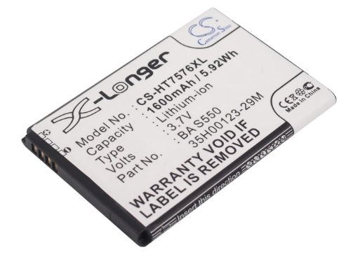 Battery Replacement HTC 35H00123-29M BA S550 for 7 Pro T7576 - 1