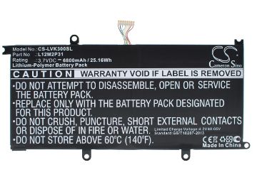 Picture of Battery Replacement Lenovo L12M2P31 for IdeaPad K3 IdeaTab K3 Lynx