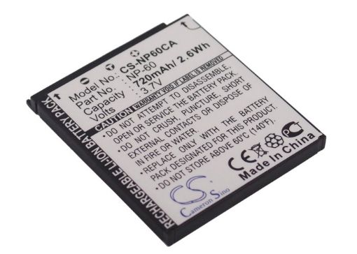 Casio NP-60 Battery Replacement for Exilim EX-FS10 - 1