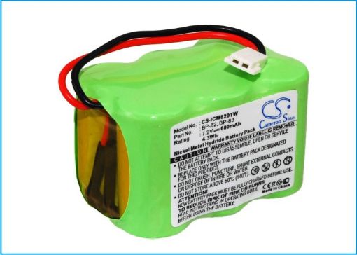 Battery Replacement Icom 94506577 BP-82 BP-83 BP-84 BP-85 for IC-24AT - 1