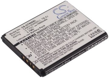 Alcatel BY74 CAB31K0000C1 TB-5J Battery Replacement for One Touch 906 OT-906 - 1