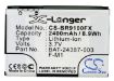 Blackberry 30130001RM BAT-24387-003 F-M1 Battery Replacement for Pearl 9100 - 5