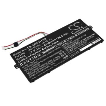 Battery Replacement for Acer AP16L5J AP16L8J KT.00205.002 KT.00205.008 Chromebook Spin 311 CP311-3H - 1
