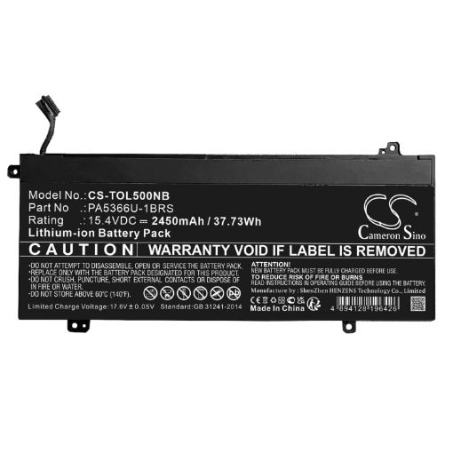 Replacement Battery Toshiba PA5366U-1BRS for Dynabook Satellite Pro L50-G - 1