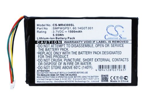 Battery Replacement Magellan 60.14G0T.001 SMPWGPS1 for Maestro 4300 & 4350 - 1