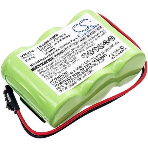 Battery Replacement Alaris Medicalsystems 2860729 AS10805 MED3201 for 1550 MED SYSTEM 3 - 1