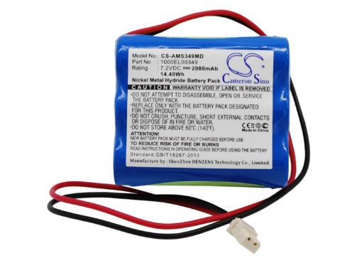 Battery Replacement Alaris Medicalsystems 1000EL00349 1000SP01782 OSA359 for Carefusion GW Volumetric Pump - 1