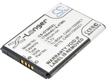 Alcatel BY75 CAB150000SC1 CAB31Y0002C1 CAB31Y0006C1 TLiB5AA TLiB5AD Battery Replacement for One Touch 993D 995 - 1