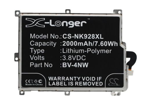 Replacement Battery Nokia BV-4NW for Lumia 928 RM5250 - 1