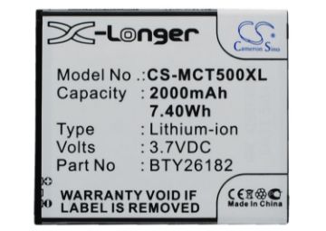 Mobistel BTY26182 Battery Replacement for Cynus T5 MT-9201b - 1