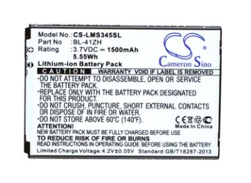 Replacement Battery for LG BL-41ZH BL-41ZHB EAC62378407 EAC62778201 C40 Power D213 - 1
