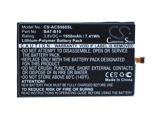 Battery Replacement Acer BAT-B10 KT.0010S.013 PGF295686HT - 1