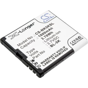 Replacement Battery Nokia BL-5K for 701 C7 - 1