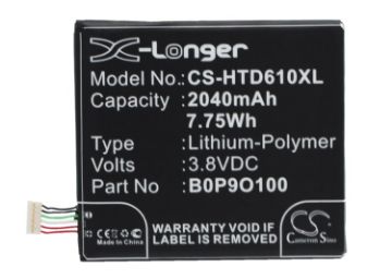 Battery Replacement for HTC 35H00222-00M 35H00222-01M B0P9O100 BOP90100 - 1