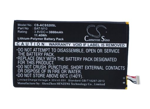 Battery Replacement Acer 1CP415793L1 1S1P BAT-M10 for Liquid Jade S2 Liquid S2 - 1