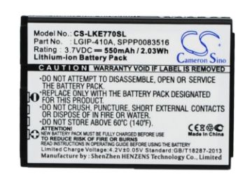 Battery Replacement LG LGIP-410A SBPL0085603 SPPP0083516 for KE770 - 1