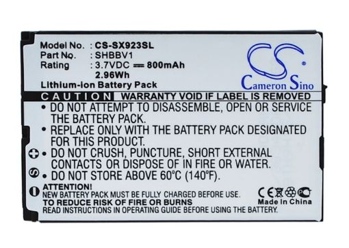 Sharp SHBBV1 Battery Replacement for 9020C 923SH - 1