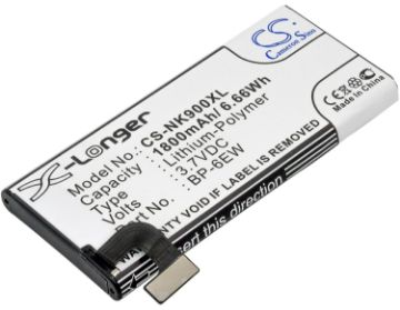 Battery Replacement Nokia BP-6EW for Lumia 900 4G LTE - 1