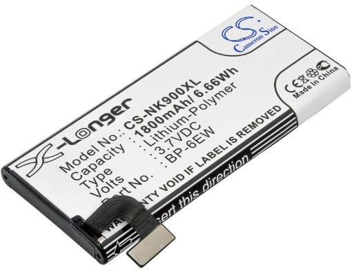 Battery Replacement Nokia BP-6EW for Lumia 900 4G LTE - 1