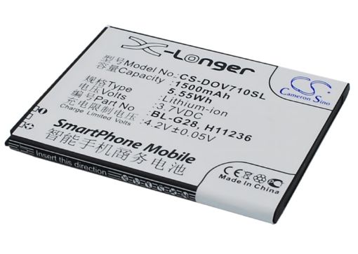 Battery Replacement Doov BL-G28 for D710 iEva D710 - 1