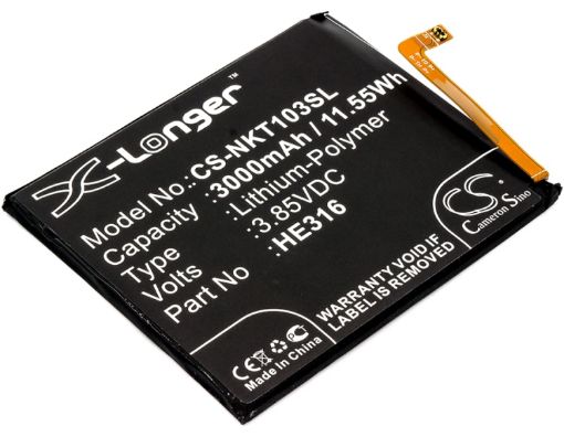 Battery Replacement Nokia HE316 HE335 for 6 6 Dual SIM - 1
