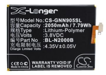 Gionee BL-N2000B Battery Replacement for ELIFE S5.1 GN9005 - 1