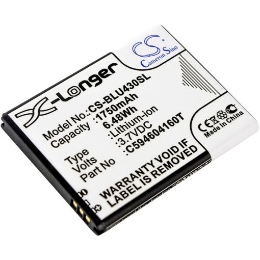 Battery Replacement Blu C594604160T for D910A VIVO 4.3 - 1