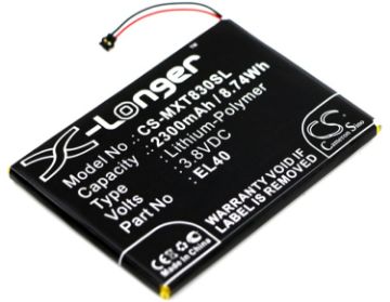 Motorola EL40 SNN5944A Battery Replacement for Moto E XT1019 XT1019 - 1