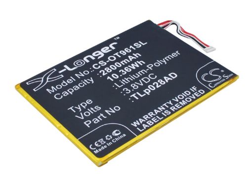 Alcatel TLP028AC TLp028AD TLp034B Battery Replacement for One Touch Pixi 7 OT-9006W - 1