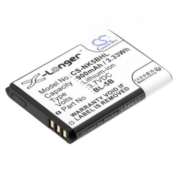 Battery Replacement Vivitar BLI-885 CEL10028 VIV-VB-5B for DVR850W - 1