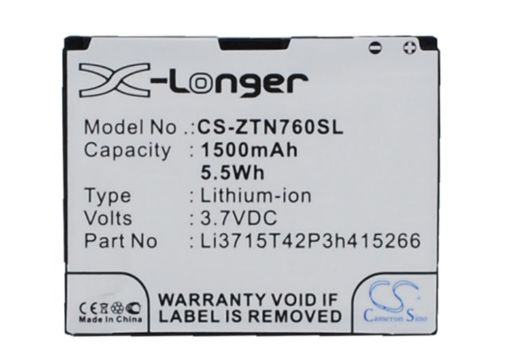 Picture of Battery Replacement Sprint Li3715T42P3h415266 for Fury