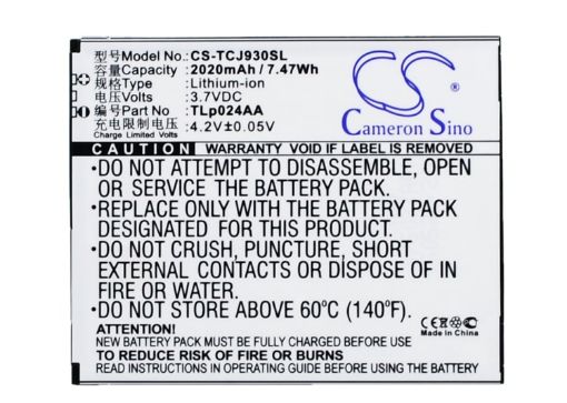 Picture of Battery Replacement Tcl TLp024AA for J930 J930T