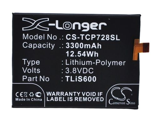 Battery Replacement Umi Li3834t43p6h886740 for Emax Hierro - 1