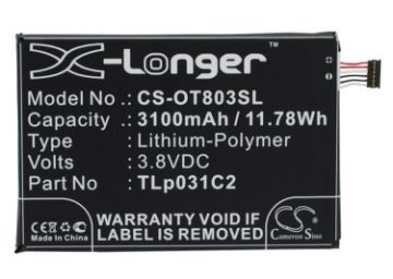 Orange TLP031C1 TLP031C2 Battery Replacement for Nura - 1
