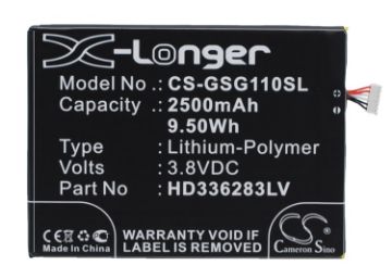 Replacement Battery for Guru G1 HD336283PLV - 1