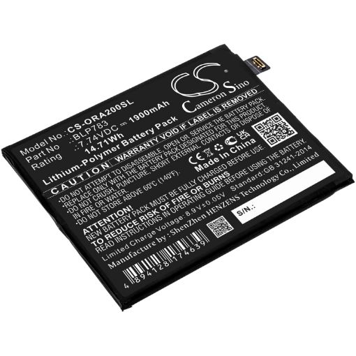 Battery Replacement Oppo BLP783 for Ace2 2020 PDHM00 - 1