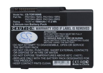 Replacement Battery for Toshiba PA3154U-1BAS PA3154U-1BRS PA3154U-2BAS PA3154U-2BRS - 1
