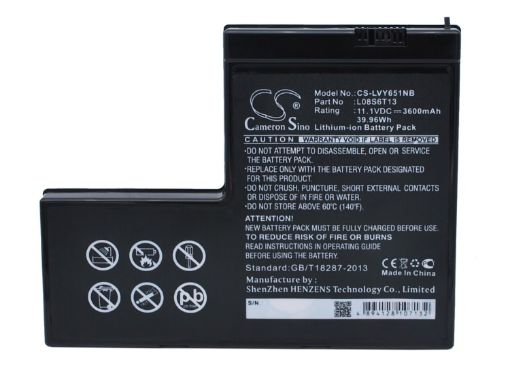 Lenovo 42T4575 42T4576 L08S6T13 Battery Replacement for IdeaPad Y650 4185 - 1