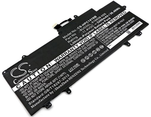 Battery Replacement for HP 816498-1B1 816498-1C1 816609-005 BU03037XL BU03XL HSTNN-IB7F TPN-Q167 - 1
