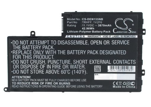 Battery Replacement Dell 01V2F 01V2F6 0DFVYN 0PD19 1V2F6 58DP4 5MD4V DFVYN DL011307-PRR13G01 P39F R0JM6 TRHFF - 1