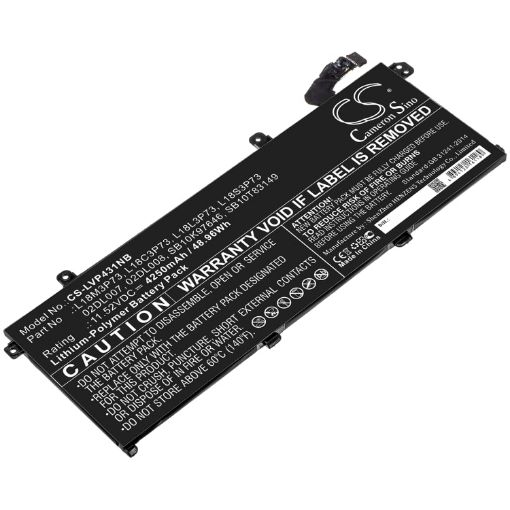 Picture of Battery Replacement Lenovo 02DL007 02DL008 3ICP5/80/73 5B10W13905 5B10W13906 L18C3P73 L18L3P73 for ThinkPad P43s ThinkPad P43s-20RH001FGE