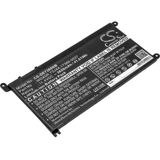 Battery Replacement Dell 0WDX0R 17368-0027 1VX1H 3CRH3 9W9MX B06XVBG8BY for 14(i5-7200U/4G/128G 500G) - 1
