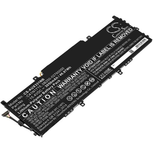 Battery Replacement Asus 0B200-02760000 C41N1715 for U3100FN U3100UN - 1
