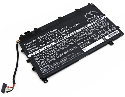 Battery Replacement Dell 0271J9 0GWV47 0MN791 for Latitude 13 7000 - 1