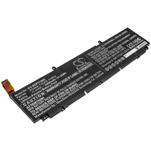 Battery Replacement Dell 01RR3 F8CPG XG4K6 for Precision 5750 0YY3V 370P9 - 1
