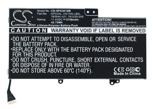 HP 760944-421 Battery Replacement for ENVY 15-U011DX - 1