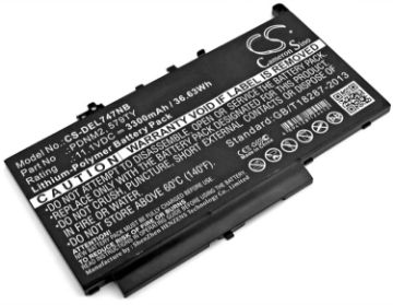 Replacement Battery Dell 021X15 0579TY 0F1KTM 0PDNM2 for Latitude 12 E7270 E7470 - 1