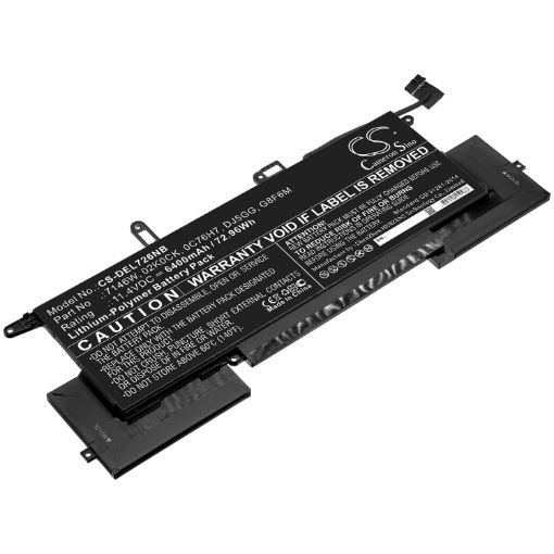 Picture of Battery Replacement Dell 02K0CK 0C76H7 7146W DJ5GG G8F6M for Latitude 7400 2-in-1 Latitude 7400 2-in-1 (N020L740