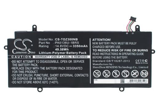 Replacement Battery Toshiba PA5136U-1BRS for Portege Z30-A-1EI Z30 - 1